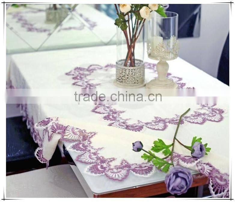 Korean Style Top Selling Embroidered Jacquard Table Cloth