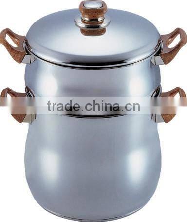 AH3612 sainless steel double boiler ( steamer set )