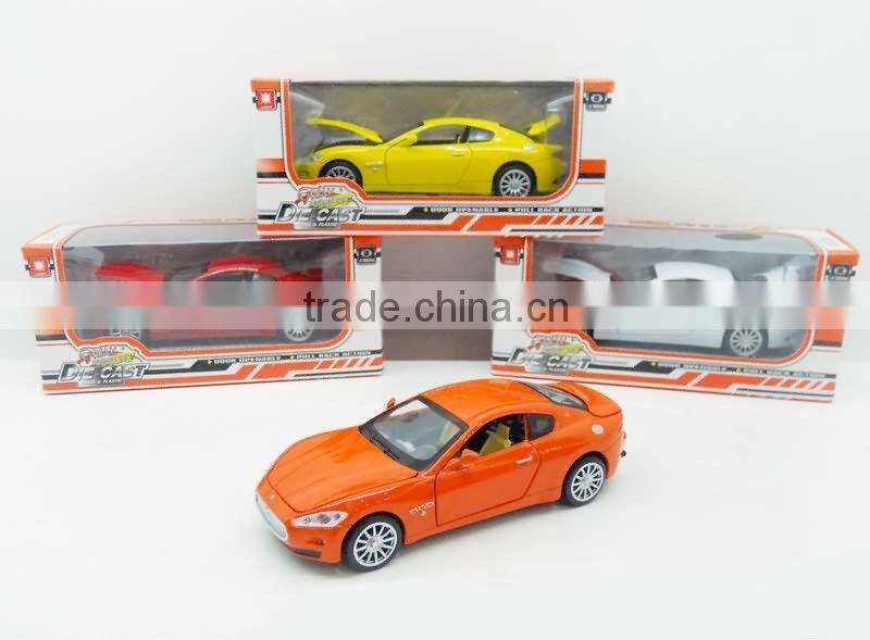 JS3901143 Autorized Famous Brand Metal IC Cars With Light Diecast Pull Back Car