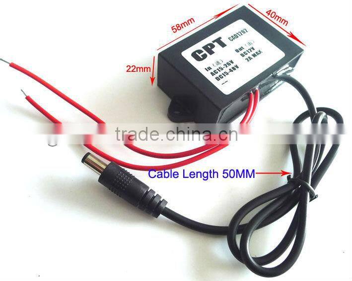 AC DC 24V to DC 12V Converter Power Supply Voltage Regulator Waterproof Module