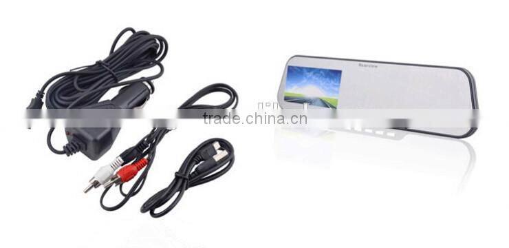 2.5 Inch 720P HD 2.0M Pixel 140 Degree Wide Angle Night Vision Rearview Mirror Car Black Box DVR