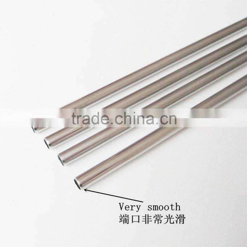 Dia 6mm L 8.5" Stainless Steel Drinking Straw 4 with 1 brush packed in new design blister card