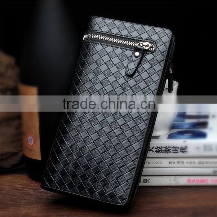 Business Wholesale Men Long Wallet Faux Leather Card Coin Hand Purse