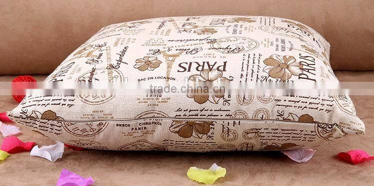 2015 Creative home cotton and linen pillowcases Paris Eiffel Tower cartoon cushion cover