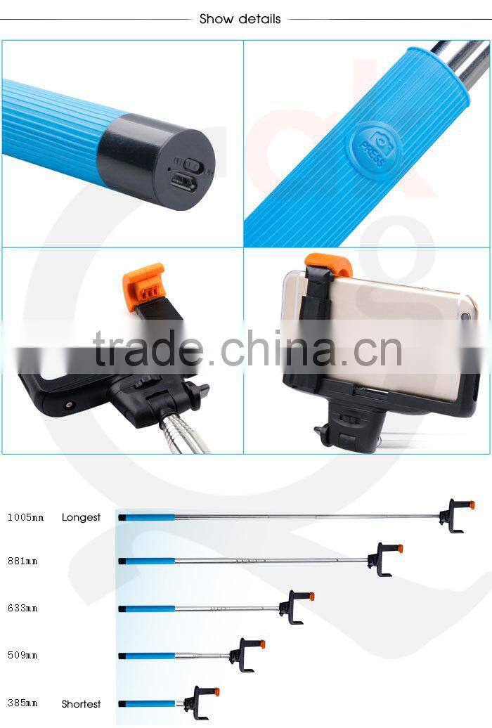 Upgrade Version Z07-5 Hot-Sale Wireless Bluetooth Aluminium Monopod Selfie Stick