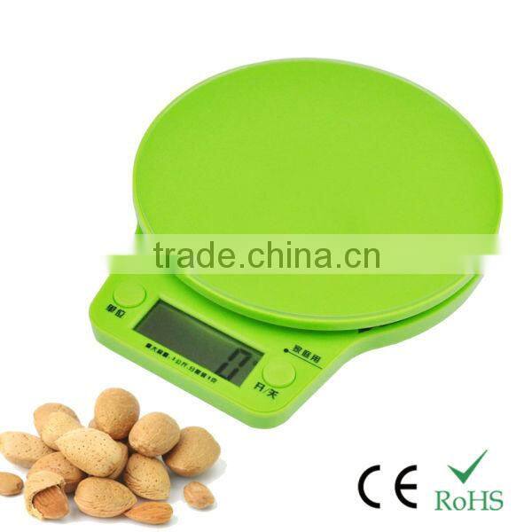 5kg Digital Food Kitchen weighing scale for kitchen,household with plastic-design