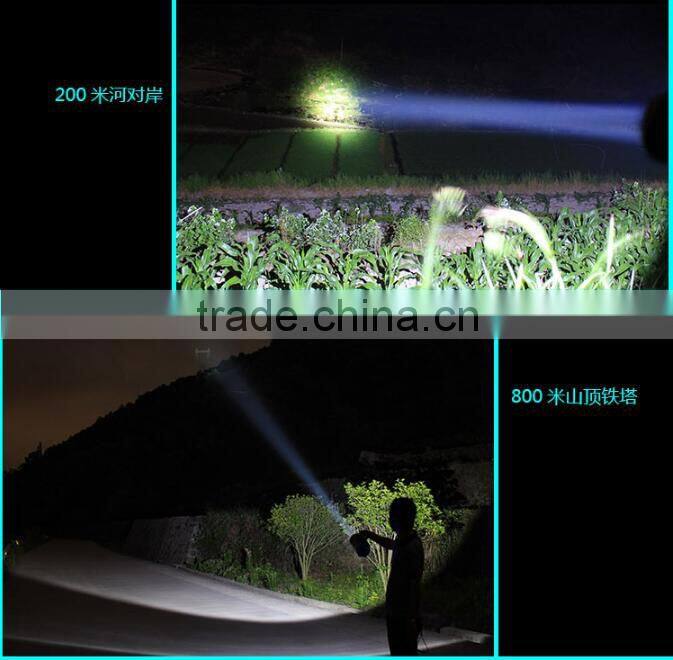 3900 portable lamp searchlight USB Mobile Power Rechargeable LED flashlight outdoor usb led light