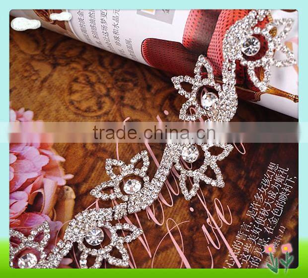 2016 Cheerfeel bling plated chains with rhinestone wholesale