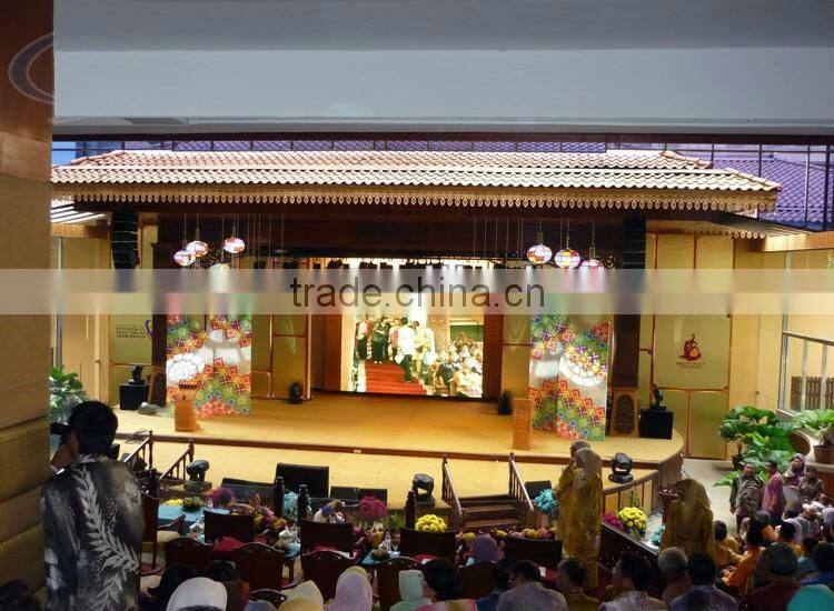 indoor led screen curtain, Ph12.5 Indoor Mesh Curtain transparent full color LED display