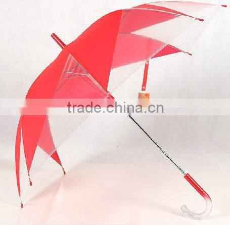 19''*8K high qualily POE fabric for leaf printed transprent umbrella