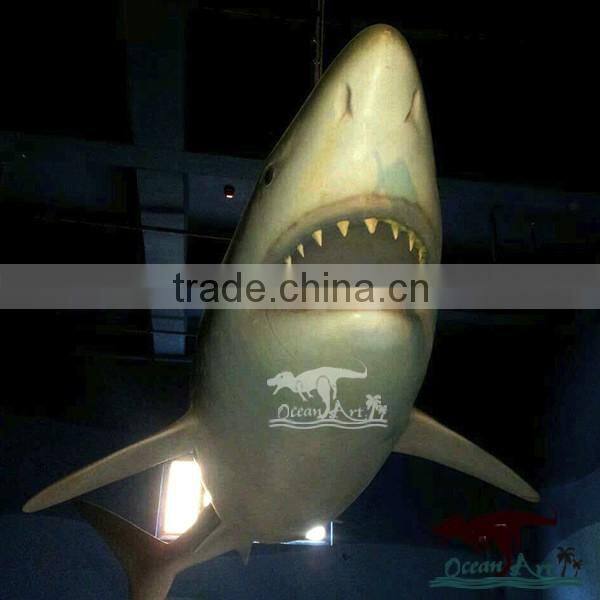 Animatronic shark sculpture animal garden stature for sale