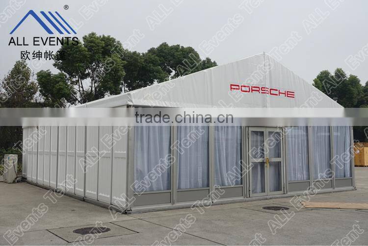 Outdoor party tent with ABS solid walls or glass walls