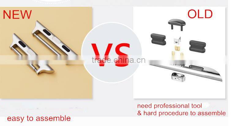 Universal Watch Band Adapter for Apple Watch Iwatch Edit Sport Classic Modern New Version Connectors 316 Stainless Steel Clasp