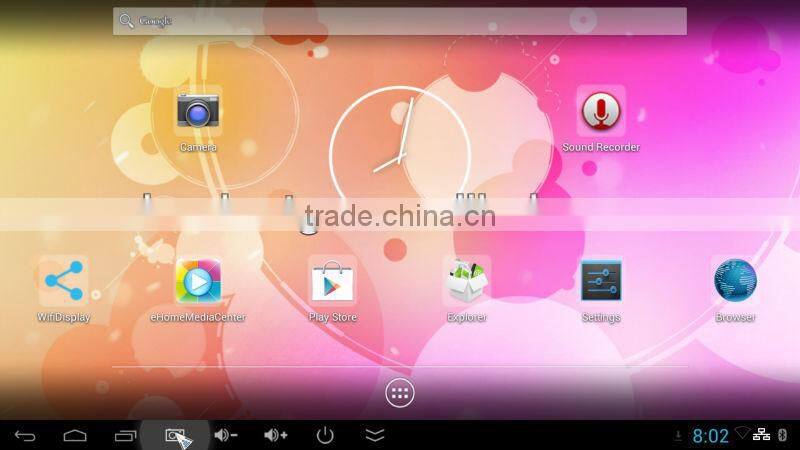 United states unique design quad core octa ocre Mali-450MPGPU RK3128 @600MHz with camera 2MP android set top box