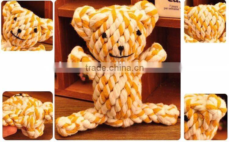 Cotton braided line fabric chew toy for dog pet
