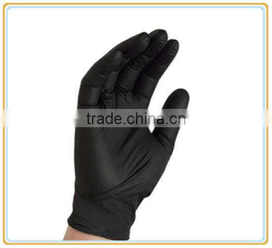 Working gloves Disposable Black Nitrile Gloves