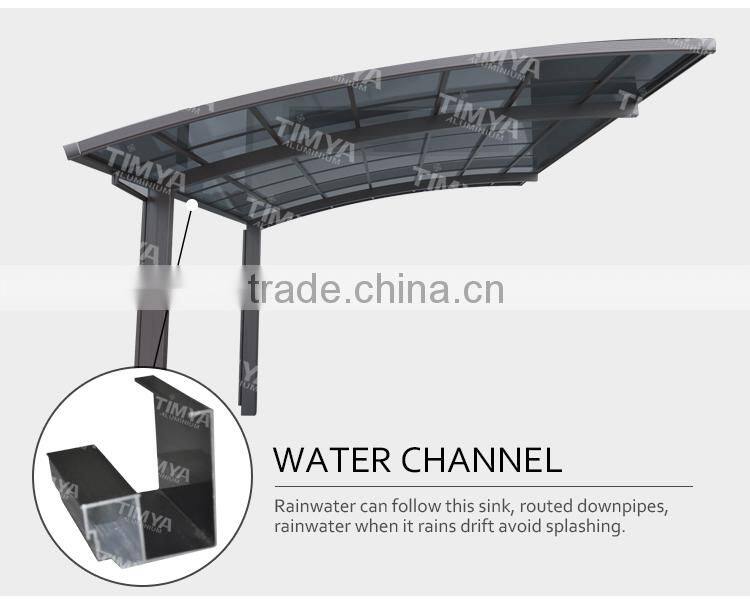 Aluminum Double Carport Single design