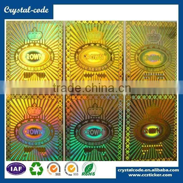 Warranty void label self adhesive label sticker security hologram sticker