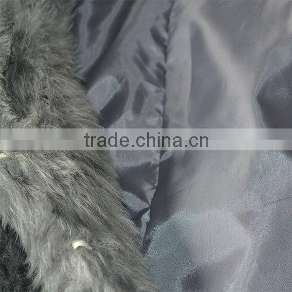 fashion lady's fake fur jacket