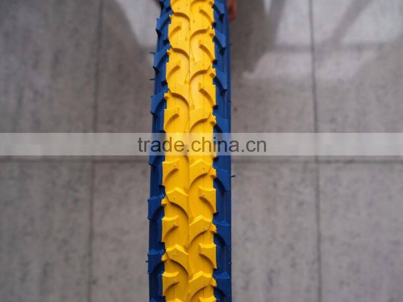 colored bicycle tyre/MTB mountain and road bikes/22"--28"
