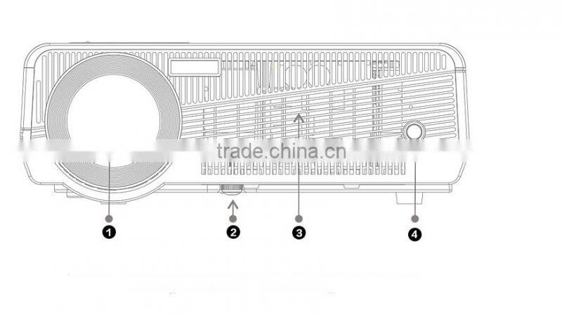 Led android wifi smart projector LED86+ support 3d android wifi HDMI USB AV SD