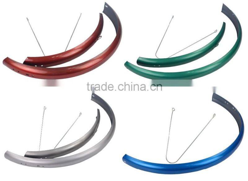 MTB bicycle mudguard A268 wholesale price red plastic fashionable durable bicycle mudguards