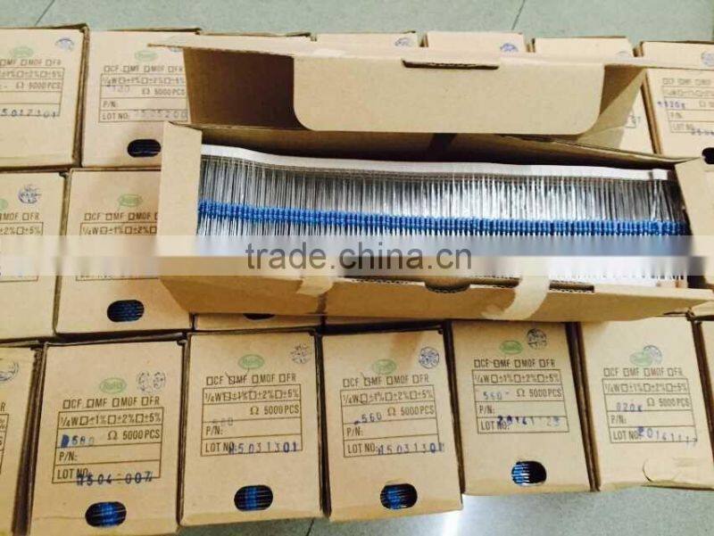 High Precision 1% 1/4W Metal film resistor