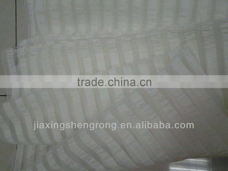 colorful and foam stripe organza fabric, best selling for dress