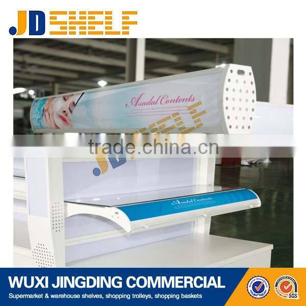 lighting glass shopping mall boutigue display shelf