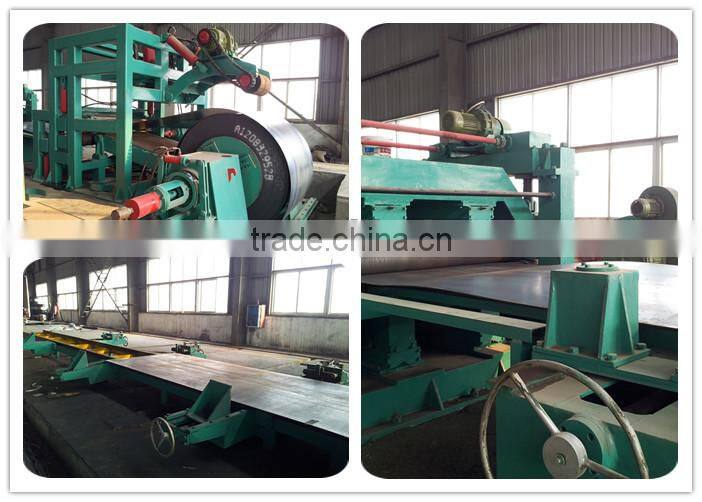 Straightener and coil shearing to length machine factory