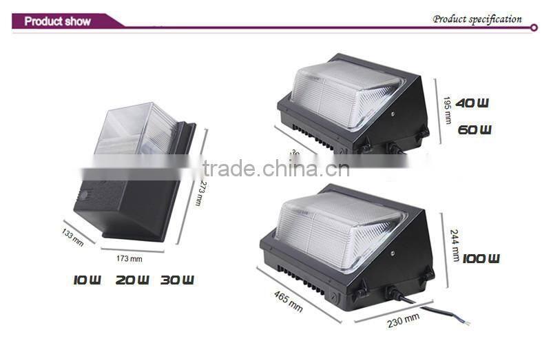 ETL listed outdoor led wall pack 28w US standard wall lighting fixture