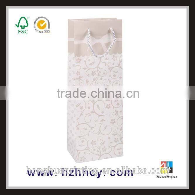 Luxury Style Gift Bag For Wine Small Paper Bag