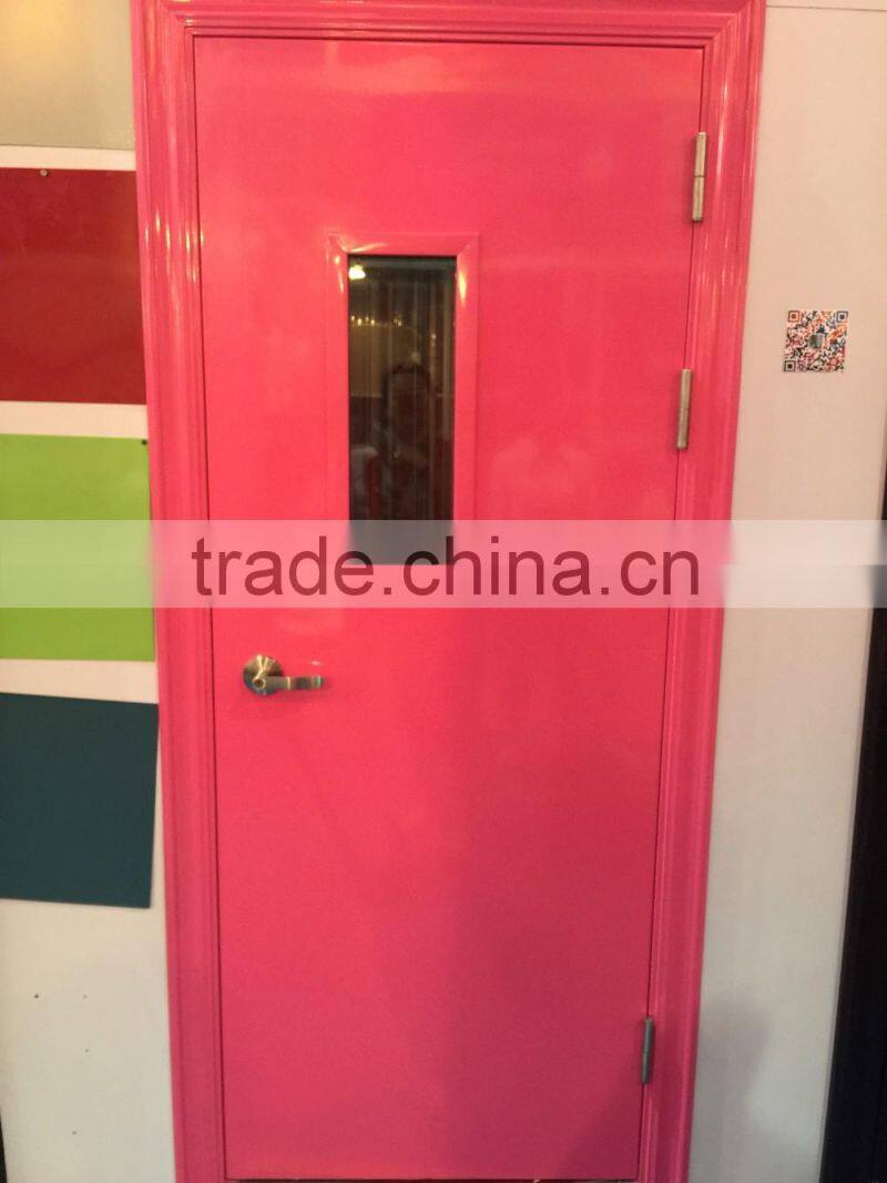 2 hours fire rated door with glass