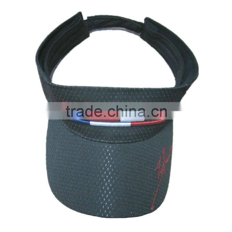 custom white micro fabrics sun visor caps