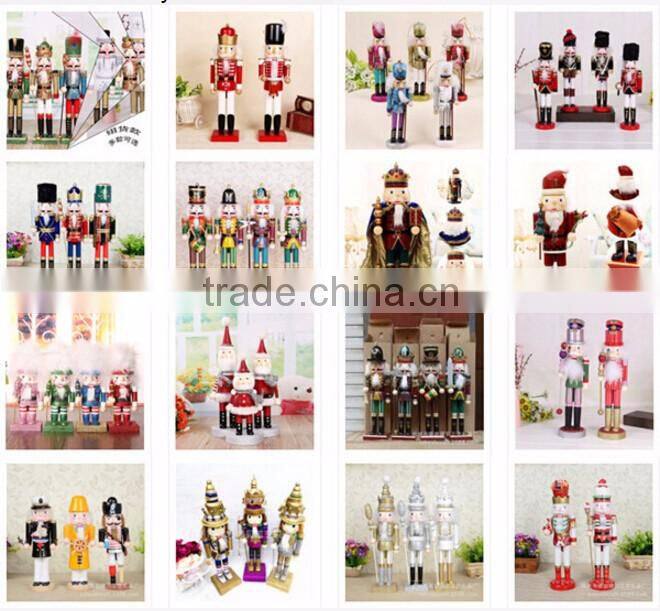 Handsome nutcracker soldier, christmas decorating wooden nutcracker