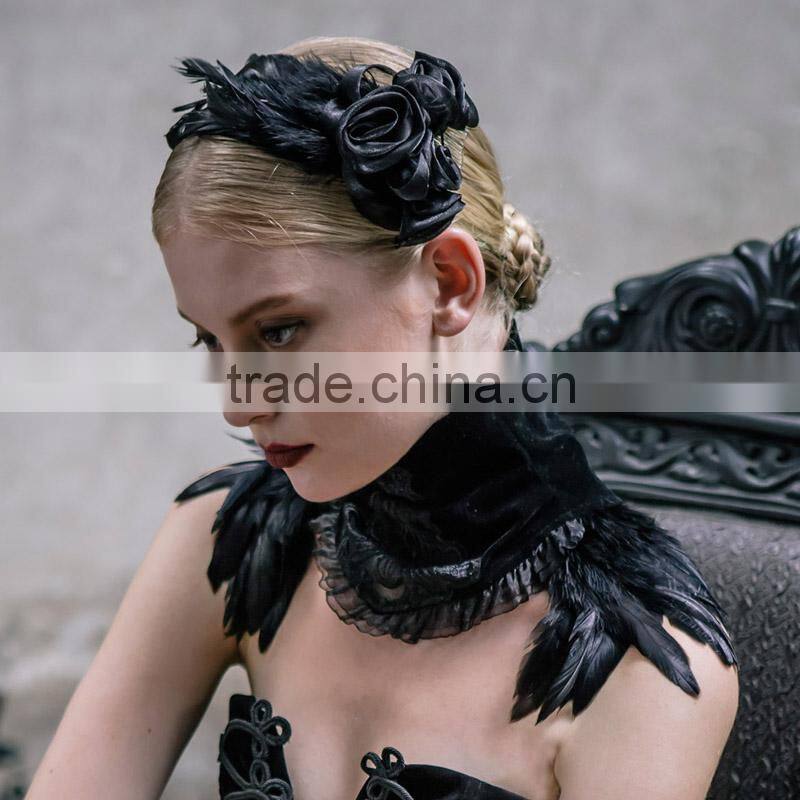 Devil fashion 2015 PUNK gothic leather mini skirts in red SKT01102