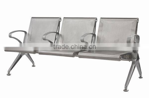 3 Seater stainless steel public auditorium chair