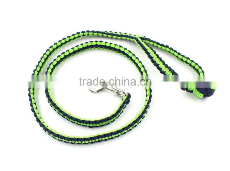 Paracord dog leash with ball, Monkey fist dog leash