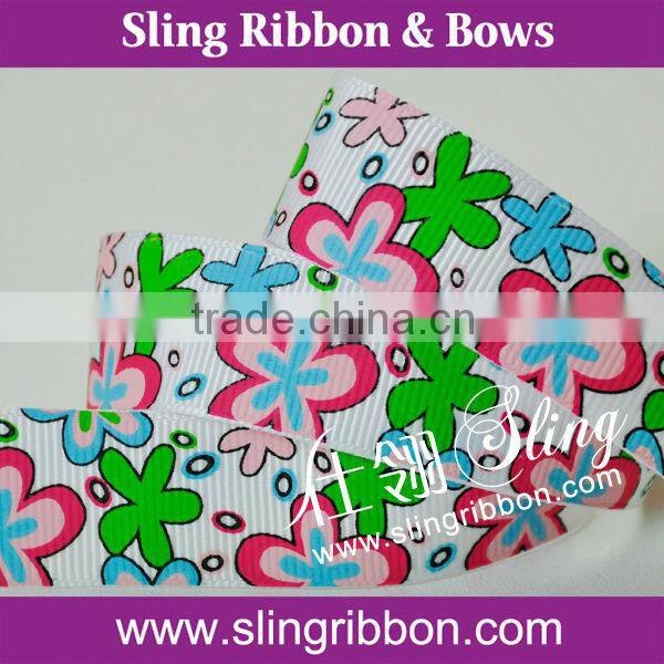 Flower Printing Ribbon, Daily Use Ribbon, Custom Printed Ribbon