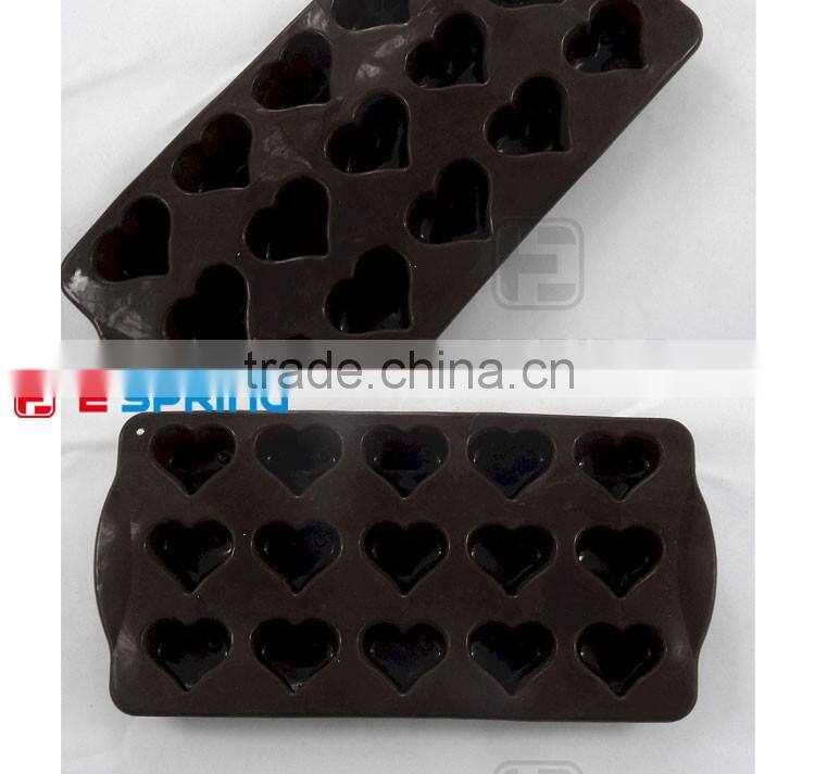 15 Hearts Silicone Chocolate Cake Decorating Mould