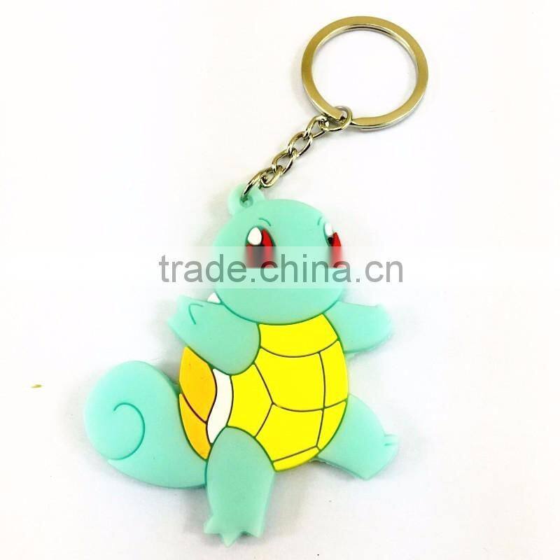 Customized 2d Soft PVC Rubber Promotion Keychain Factory