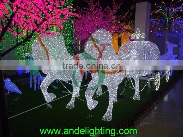Shopping center acrylic running horse christmas decorative light