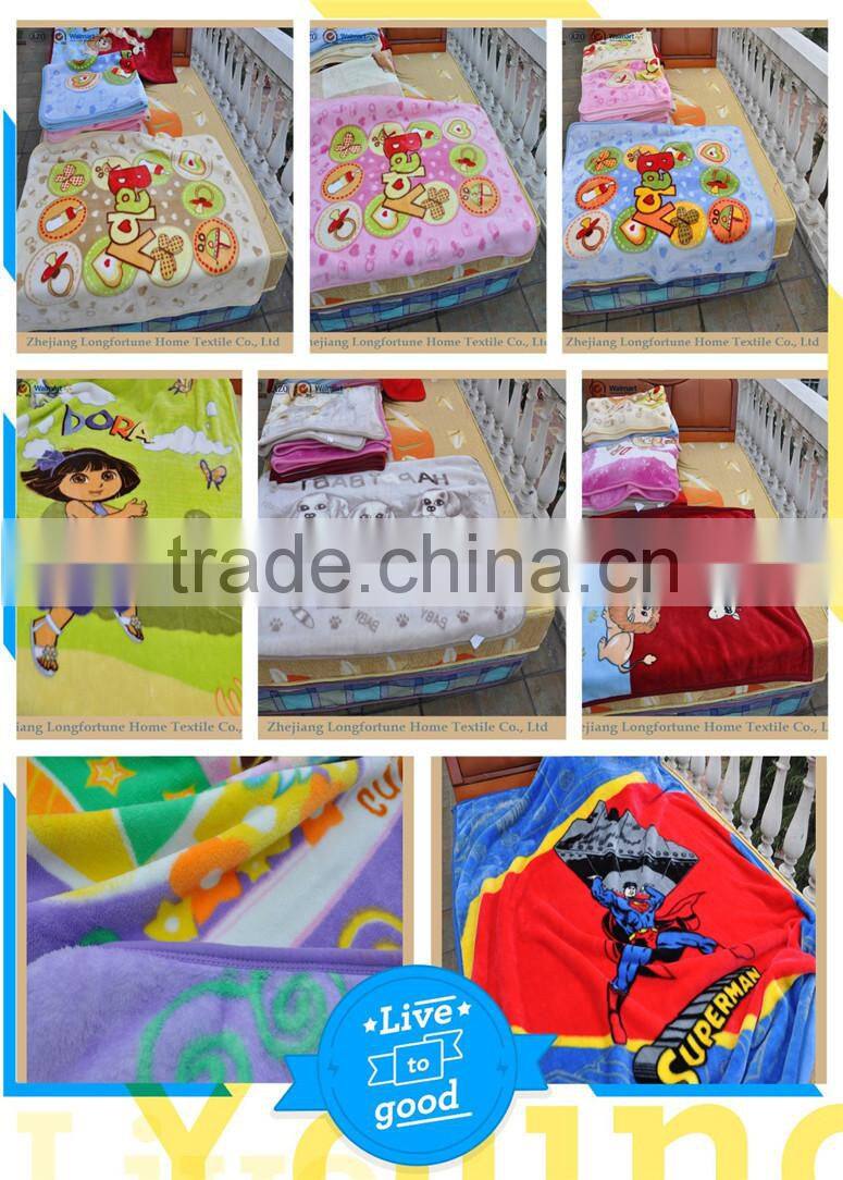 2015 super soft high quality 100% polyester hot sales best selling china supplier coral fleece baby blanket