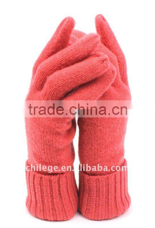 Plain Knitting Cashmere Gloves