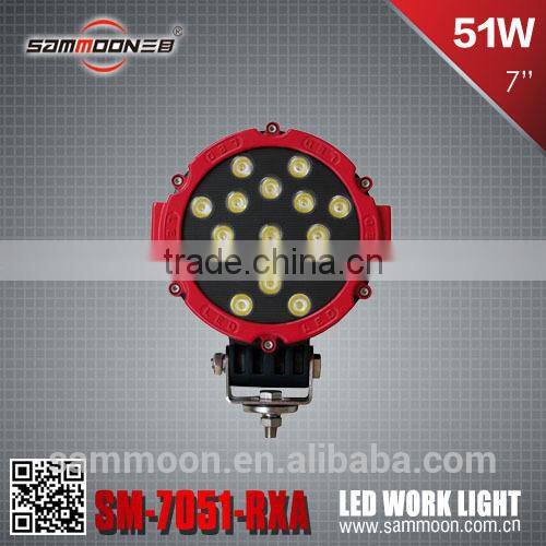 high power 43w led working light, super bright work lamp, 12v/24 off-road vehicle light_SM-7051-RXA