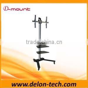 Aluminum 65inch movable LCD TV Cart LED Trolley Floor stand