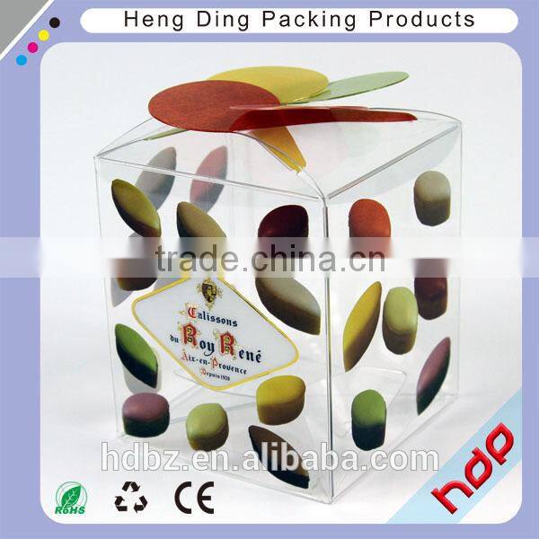 custom made clear plastic pvc box with soft crease for pencil