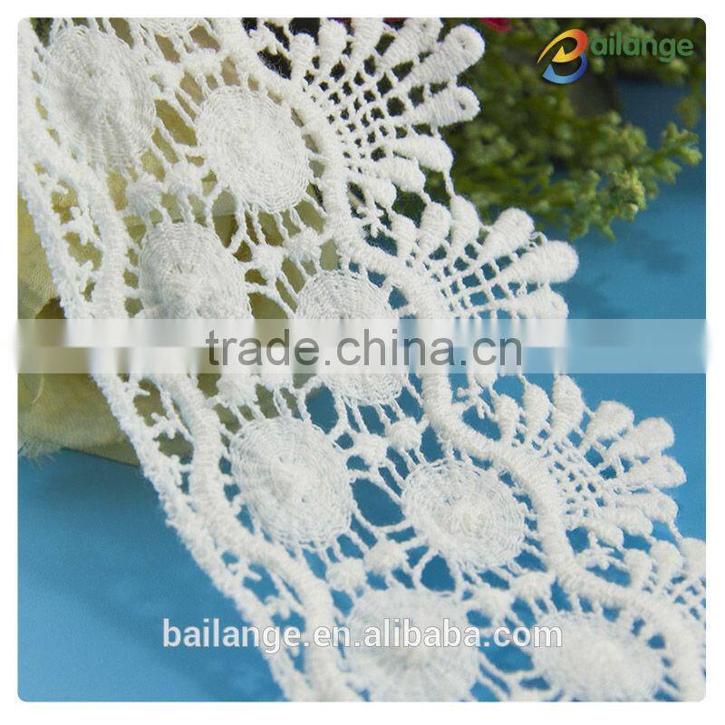 2014 fashion romantic elegant wedding nigeria guipure lace embroidery design for lady