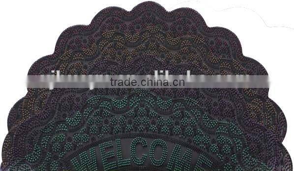 Welcome anti slip entrance floor PVC front door mats