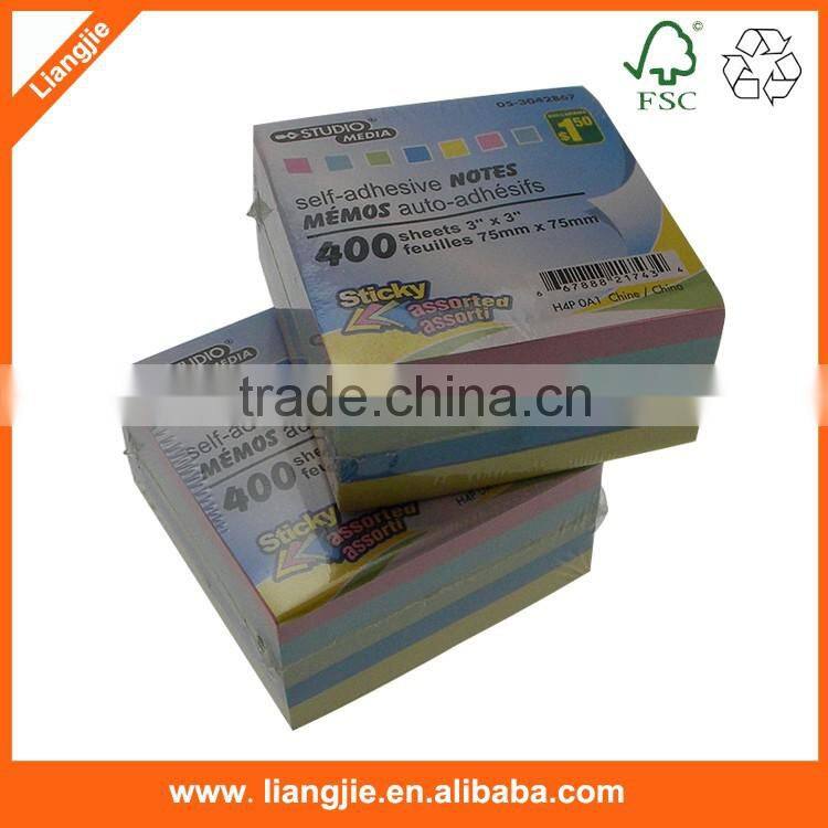 Color Sticky memo pad block paper